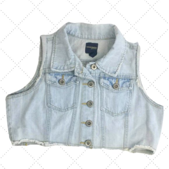 Highway Jeans Jackets & Blazers - 👀 $5 SALE 👀 HIGHWAY Denim Jean Vest - Women's L Junior's